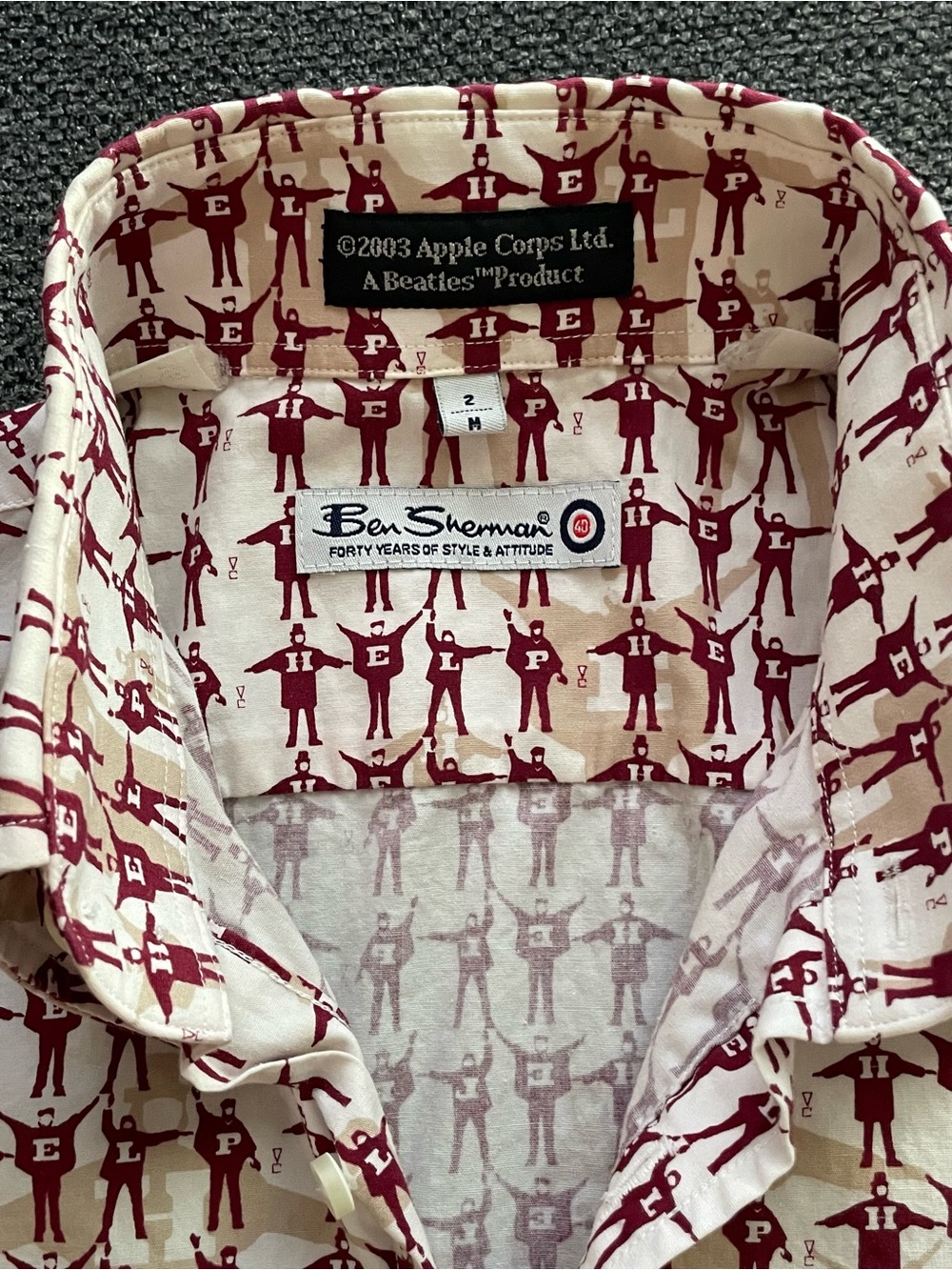 Vintage Ben Sherman X Beatles Limited Edition Button Down